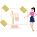 پیش‌نمایش فایل girl-is-checking-her-mailbox-10455612 از پک سرویس ایمیل