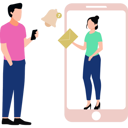 پیش‌نمایش فایل girl-is-sending-mail-to-boy-10455640 از پک سرویس ایمیل