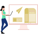 پیش‌نمایش فایل girl-is-sending-the-mail-in-the-mailbox-10455611 از پک سرویس ایمیل