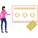 پیش‌نمایش فایل girl-looking-at-online-contacts-10455660 از پک سرویس ایمیل