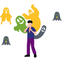 پیش‌نمایش فایل boy-is-afraid-of-ghosts-10464567 از پک هالووین