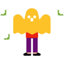 پیش‌نمایش فایل boy-is-dressed-as-a-ghost-on-halloween-10464588 از پک هالووین