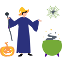 پیش‌نمایش فایل boy-is-dressed-as-a-witch-10464585 از پک هالووین