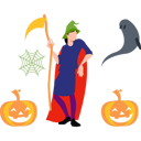 پیش‌نمایش فایل boy-is-dressed-as-a-wizard-10464593 از پک هالووین