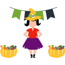 پیش‌نمایش فایل girl-has-two-buckets-of-halloween-candy-10464554 از پک هالووین