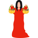 پیش‌نمایش فایل girl-holding-buckets-of-halloween-candy-10464541 از پک هالووین