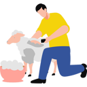 پیش‌نمایش فایل boy-shearing-sheep-10464358 از پک مزرعه
