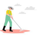 پیش‌نمایش فایل farmer-gardening-with-pitchfork-10464339 از پک مزرعه