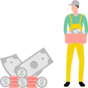 پیش‌نمایش فایل farmer-money-by-selling-vegetables-10464344 از پک مزرعه