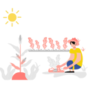 پیش‌نمایش فایل girl-planting-plant-10464341 از پک مزرعه