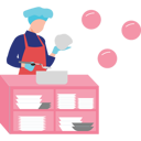 پیش‌نمایش فایل chef-cooking-in-kitchen-10464481 از پک آشپزی