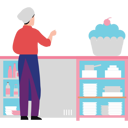 پیش‌نمایش فایل chef-looking-at-cupcakes-10464452 از پک آشپزی