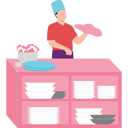 پیش‌نمایش فایل chef-preparing-the-dough-for-pizza-10464454 از پک آشپزی