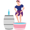 پیش‌نمایش فایل girl-crushing-grapes-to-make-wine-10464455 از پک آشپزی