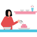 پیش‌نمایش فایل girl-putting-chocolate-on-cake-10464471 از پک آشپزی