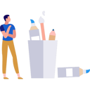 پیش‌نمایش فایل boy-looking-at-painting-tools-10464489 از پک آموزش هنر