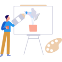 پیش‌نمایش فایل boy-painting-on-art-board-10464496 از پک آموزش هنر