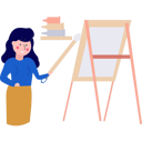 پیش‌نمایش فایل female-painting-on-board-10464498 از پک آموزش هنر