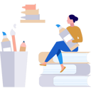 پیش‌نمایش فایل girl-holding-paint-tube-10464487 از پک آموزش هنر