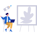 پیش‌نمایش فایل girl-looking-at-painting-10464510 از پک آموزش هنر