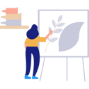 پیش‌نمایش فایل girl-painting-leaves-10464527 از پک آموزش هنر