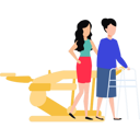 پیش‌نمایش فایل girl-helping-old-woman-to-walk-10477055 از پک خانه سالمندان