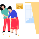 پیش‌نمایش فایل girl-helping-the-old-woman-to-walk-10477027 از پک خانه سالمندان
