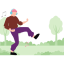 پیش‌نمایش فایل boy-enjoying-music-in-forest-10483417 از پک جنگل