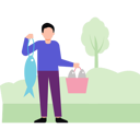 پیش‌نمایش فایل boy-holding-fish-10483389 از پک جنگل