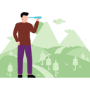 پیش‌نمایش فایل boy-looking-through-spyglass-10483425 از پک جنگل