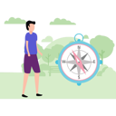 پیش‌نمایش فایل boy-standing-by-compass-10483410 از پک جنگل
