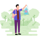 پیش‌نمایش فایل boy-stands-holding-lantern-10483402 از پک جنگل