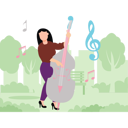 پیش‌نمایش فایل girl-playing-cello-in-forest-10483415 از پک جنگل