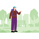 پیش‌نمایش فایل girl-standing-in-forest-10483401 از پک جنگل