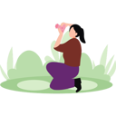 پیش‌نمایش فایل girl-taking-pictures-of-nature-10483411 از پک جنگل
