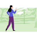 پیش‌نمایش فایل girl-using-mobile-in-forest-10483404 از پک جنگل