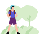 پیش‌نمایش فایل male-tourist-standing-in-forest-10483418 از پک جنگل