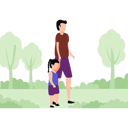 پیش‌نمایش فایل man-and-child-walking-in-forest-10483396 از پک جنگل