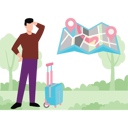 پیش‌نمایش فایل man-looking-for-place-on-map-10483427 از پک جنگل