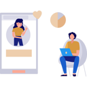 پیش‌نمایش فایل boy-and-girl-talking-online-10495891 از پک ویژگی‌های موبایل