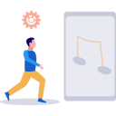 پیش‌نمایش فایل boy-is-listening-to-music-on-a-mobile-phone-10495912 از پک ویژگی‌های موبایل