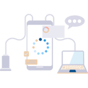 پیش‌نمایش فایل data-is-being-transferred-to-the-laptop-10495902 از پک ویژگی‌های موبایل