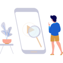 پیش‌نمایش فایل girl-is-searching-for-a-video-on-a-smartphone-10495904 از پک ویژگی‌های موبایل
