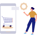 پیش‌نمایش فایل girl-is-shopping-online-10495798 از پک ویژگی‌های موبایل