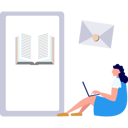 پیش‌نمایش فایل girl-is-studying-online-10495923 از پک ویژگی‌های موبایل