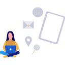 پیش‌نمایش فایل girl-is-working-on-laptop-10495908 از پک ویژگی‌های موبایل