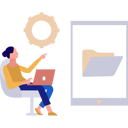 پیش‌نمایش فایل girl-looking-at-folder-on-mobile-10495922 از پک ویژگی‌های موبایل