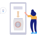 پیش‌نمایش فایل girl-saving-money-online-10495825 از پک ویژگی‌های موبایل