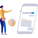 پیش‌نمایش فایل woman-watching-folder-loading-10495781 از پک ویژگی‌های موبایل