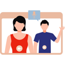 پیش‌نمایش فایل boy-and-girl-are-on-video-calling-10492611 از پک پخش زنده و پادکست